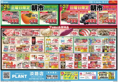 スーパーセンタープラントのカタログ | 選ばれた製品の素晴らしい割引 | 2026-09-26T00:00:00.000Z - 2026-10-02T00:00:00.000Z