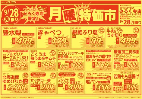 相鉄ローゼンのカタログ | 現在の取引とオファー | 2026-09-27T00:00:00.000Z - 2026-09-28T00:00:00.000Z
