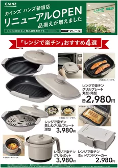 カインズホームのカタログ | ハンズ新宿店リニューアルOPEN レンジで楽チン4選 | 2026-09-28T00:00:00.000Z - 2026-10-12T00:00:00.000Z