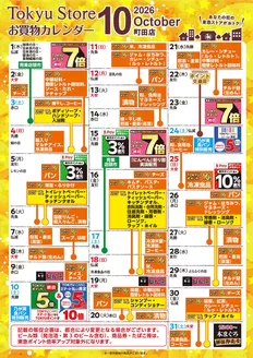 東急ストアのカタログ | 現在の取引とオファー | 2026-09-30T00:00:00.000Z - 2026-10-31T00:00:00.000Z