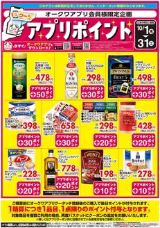 愛知県愛知郡でのオークワのカタログ | 選ばれた製品の素晴らしい割引 | 2026-09-30T00:00:00.000Z - 2026-10-31T00:00:00.000Z