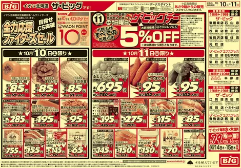 ザ・ビッグのカタログ | ザ・ビッグ チラシ | 2026-10-09T00:00:00.000Z - 2026-10-13T00:00:00.000Z