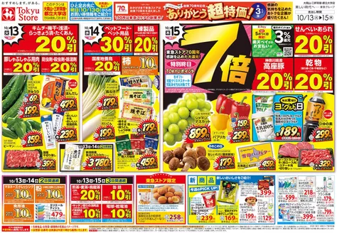 東急ストアのカタログ | 今すぐ私たちの取引で節約 | 2026-10-12T00:00:00.000Z - 2026-10-15T00:00:00.000Z