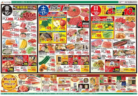 佐野市でのAコープ西日本のカタログ | 私たちの最高の掘り出し物 | 2026-10-16T00:00:00.000Z - 2026-10-22T00:00:00.000Z