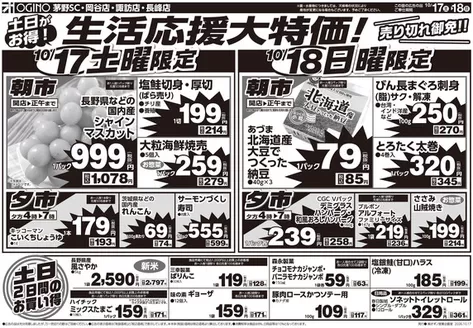 オギノのカタログ | 私たちの最高の掘り出し物 | 2026-10-16T00:00:00.000Z - 2026-10-20T00:00:00.000Z