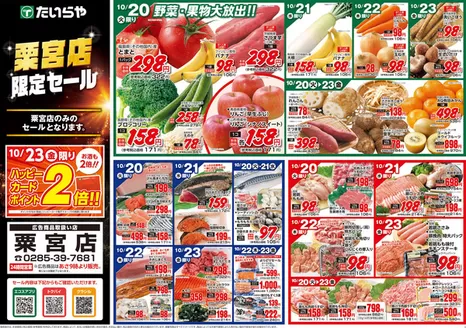 たいらやのカタログ | すべてのお客様のための素晴らしいオファー | 2026-10-20T00:00:00.000Z - 2026-10-23T00:00:00.000Z