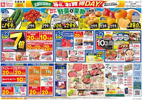東急ストアのカタログ | 排他的な掘り出し物 | 2026-10-22T00:00:00.000Z - 2026-10-25T00:00:00.000Z