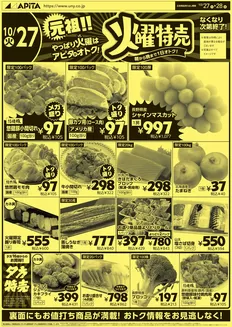 昭島市でのアピタのカタログ | すべてのお客様のためのトップディール | 2026-10-26T00:00:00.000Z - 2026-10-28T00:00:00.000Z