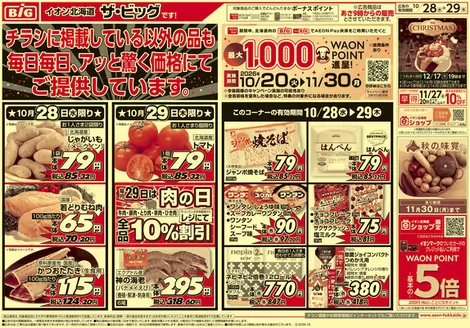 松本市でのザ・ビッグのカタログ | ザ・ビッグ チラシ | 2026-10-27T00:00:00.000Z - 2026-10-29T00:00:00.000Z