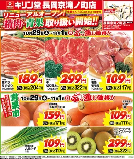 キリン堂のカタログ | 私たちの最高の掘り出し物 | 2026-10-29T00:00:00.000Z - 2026-11-01T00:00:00.000Z