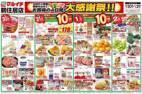 雲南市でのマルイチのカタログ | すべての人のための魅力的な特別オファー | 2026-10-30T00:00:00.000Z - 2026-11-02T00:00:00.000Z