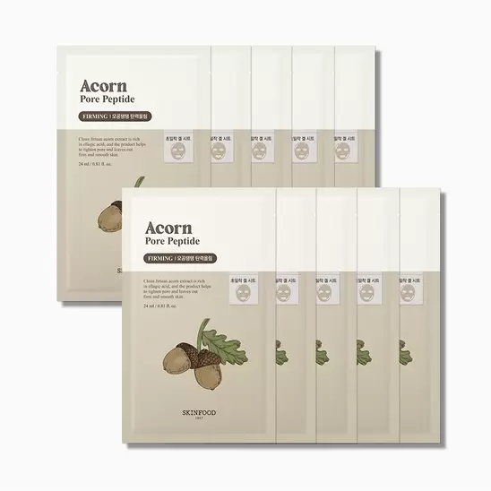 [10매] 에이콘 포어 펩타이드 마스크 (도토리 마스크) (24ml)