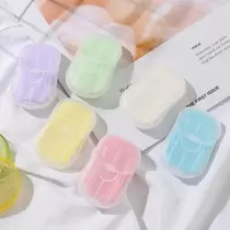 파스텔톤 휴대용 핸디 일회용 종이비누