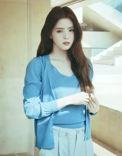 NEW [한소희] 여자 시어 긴팔 가디건 14GG