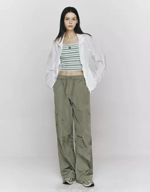 NEW 여자 나일론 카고 팬츠