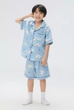 [키즈] (짱구) 반팔 파자마(LIGHT BLUE)_SPPPF25KU5