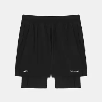 여성 아이스테크쉘 2 IN 1 우븐 쇼츠