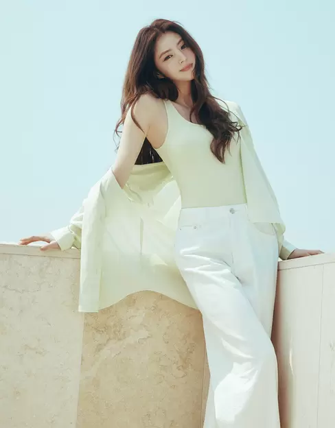 NEW [한소희] 여자 루즈핏 쉬어 셔츠