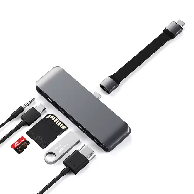 사테치 USB-C 모바일 프로 허브 SD