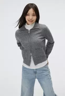 [소프트얀] 헤어리 집업 카디건_SPCKF11G11
