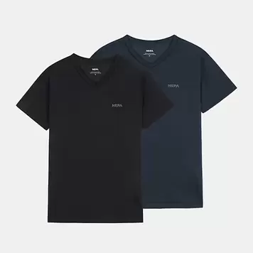 공용 데일리팩 브이넥 티셔츠(2PACK)