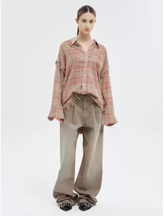 Damon Pleated Jean - Beige