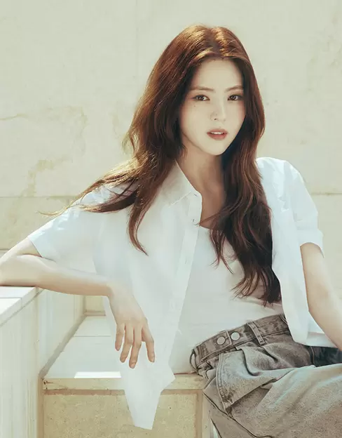 NEW [한소희] 여자 포플린 반팔 셔츠