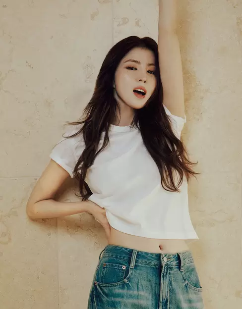 [한소희] 여자 베이직핏 수피마 코튼 반팔 티셔츠