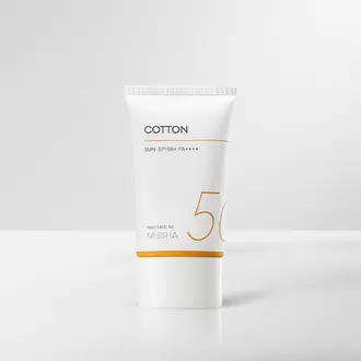 [미샤] 올 어라운드 세이프 블록 코튼 선크림 SPF50+/PA++++ 50ml