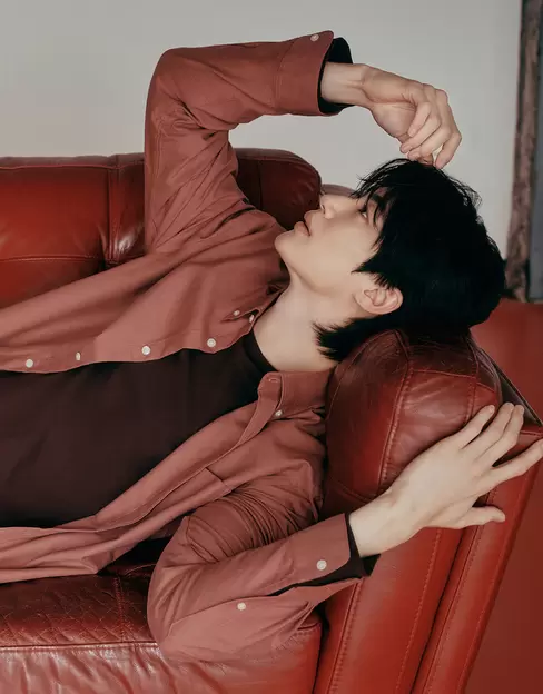 NEW [변우석] 남자 옥스포드 긴팔 셔츠
