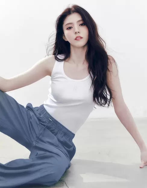 [한소희] 여자 나일론 풀밴딩 스트링 팬츠