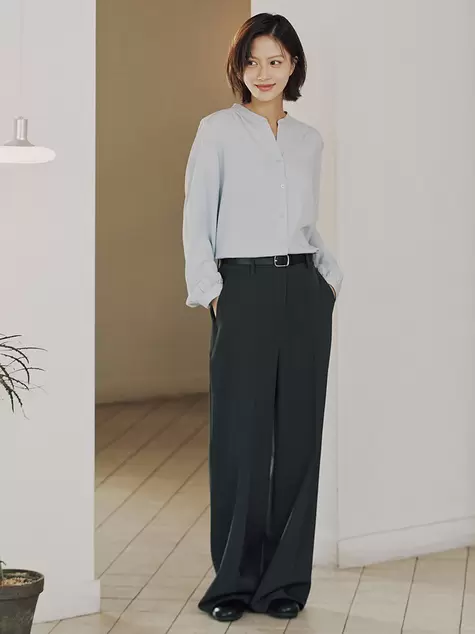 여성) T/R 와이드 슬랙스