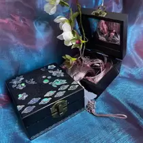 자개공예 DIY 전통 자개스티커 전통 사각보석함-옵션