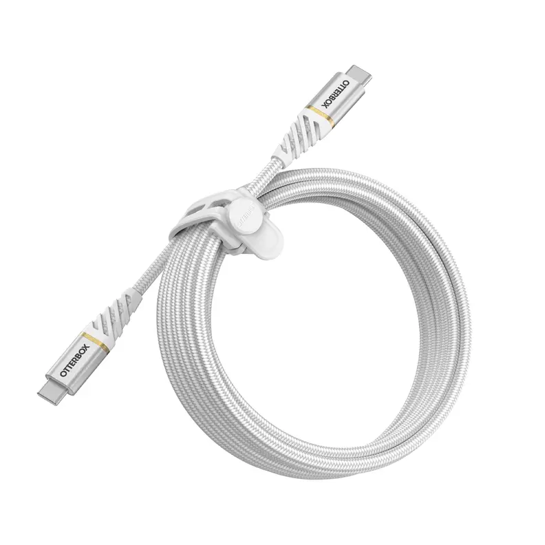 오터박스 프리미엄 USB-C to USB-C 고속충전 케이블 3M - 화이트