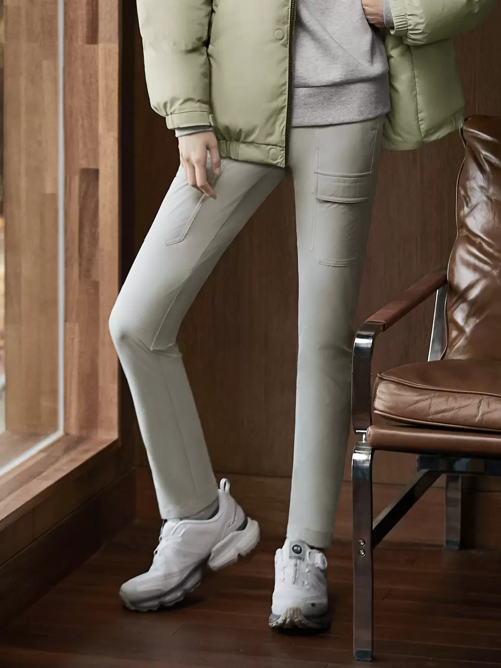 마일드 카고 팬츠 W (ECO) (PEARL GREY)