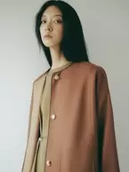 Cashmere Double Face Jacket - Brick