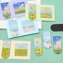 사계절 자석 책갈피 마그네틱 북마크 북홀더 4color