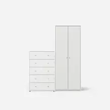 보나 주니어 옷장 80cm+5단 서랍장 80cm