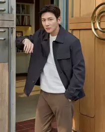 블랙 오버핏 초어 자켓