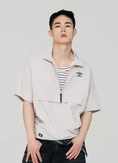 [온라인단독 15%] 클래식 반팔 스탠넥 아노락