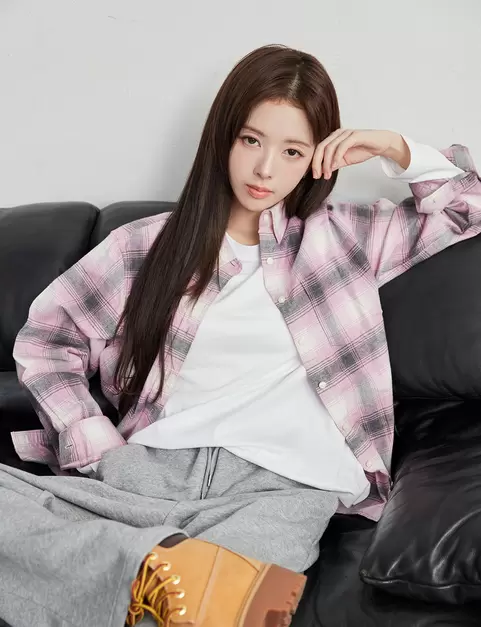 NEW [노정의] 여자 플란넬 체크 셔츠