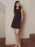 잇미샤 린넨 셋업 숏팬츠 ITP6ZPT610
