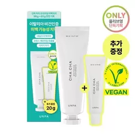 [비건 치아미백] 언파 차차 캐모마일 미백치약 90g 기획(+20g)