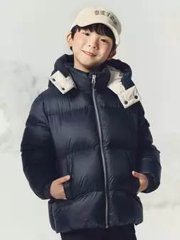 남아) 베스트웜 후드 숏다운 점퍼