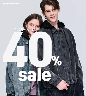 의령군의 인터크루 카탈로그 | 40% Sale | 2025-10-03T00:00:00.000Z - 2025-10-10T00:00:00.000Z