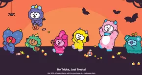 해운대구의 라인프렌즈 카탈로그 | Get 30% Off Select Items With The Purchase Of A Halloween Item | 2025-10-23T00:00:00.000Z - 2025-10-31T00:00:00.000Z