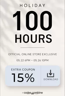 구리시의 코데즈컴바인 카탈로그 | Holiday 100 Hours 10% Off Coupon | 2026-05-25T00:00:00.000Z - 2026-05-26T00:00:00.000Z