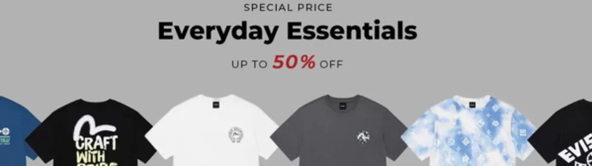 에비수 카탈로그 | Everyday Essentials! Up To 50% Off | 2026-07-08T00:00:00.000Z - 2026-07-16T00:00:00.000Z