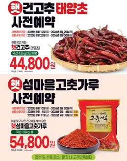 서구 - 부산광역시의 탑마트 카탈로그 | 햇 건고추 / 고춧가루 사전예약 | 2026-08-11T00:00:00.000Z - 2026-09-13T00:00:00.000Z