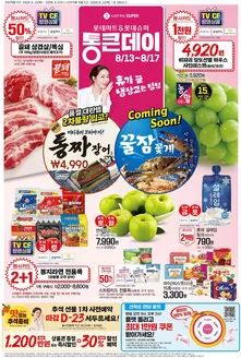 고성군의 롯데마트 카탈로그 | 롯데슈퍼 전단 대상점포: 롯데슈퍼 오프라인 매장 | 2026-08-13T00:00:00.000Z - 2026-09-04T00:00:00.000Z